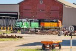 Former BNSF 7810 and former BNSF 6347 outback of the shops